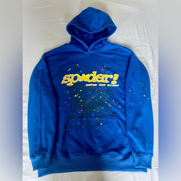 Sp5der Other - Sp5der Blue TC Hoodie (Size M)